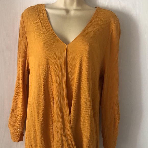 Woman’s Vision 155 fall mustard color blouse - Picture 11 of 13